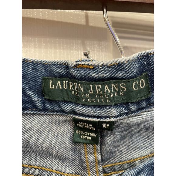 Ralph Lauren Jeans Co Mom Jean Women’s 10P Med Wash Straight Blue High Rise Y2K - Picture 4 of 8